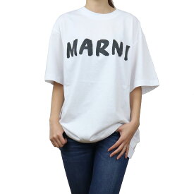 マルニ MARNI レディース－Tシャツ ブランドロゴ 白Tシャツ THJET49EPH USCS11 LOW01 ホワイト系 ts-01 apparel-01 sm-02