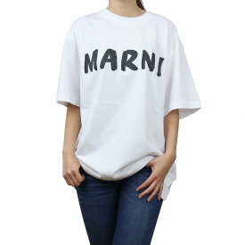 マルニ MARNI レディース－Tシャツ ブランドロゴ 白Tシャツ THJET49EPH USCS11 LOW01 ホワイト系 ts-01 apparel-01 母の日