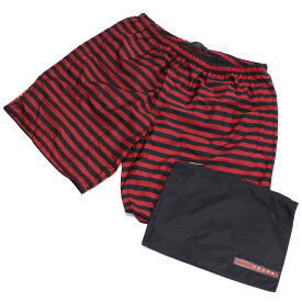 プラダ PRADA メンズ－スイムウエア ブランド ポーチ付き UB304 1MX5 F0011 ROSSO レッド系 pants-01 旅行