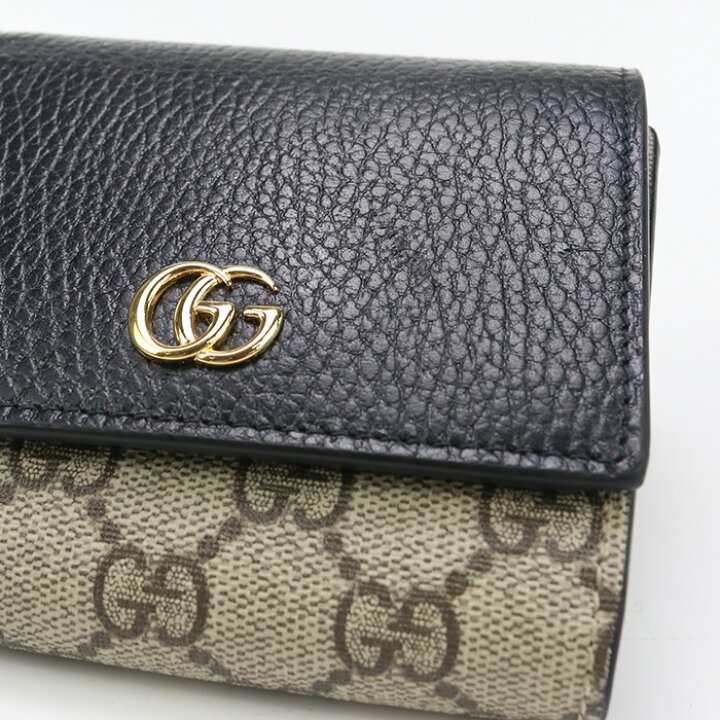 楽天市場】【中古・未使用】GUCCI グッチ 二折財布 598587 バイカラー  