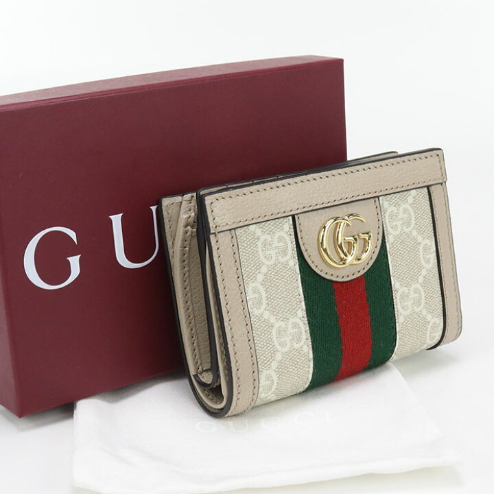 楽天市場】【中古美品】GUCCI グッチ 二折財布 813296 二つ折り  