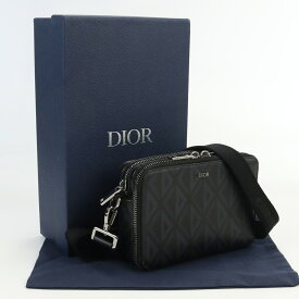 【中古良品】ディオール(Christian Dior) メッセンジャーバッグ PVC　ブランド ショルダー ブラック 2ESBC119DCO H43E 【ランク：A】 us-2 レディース