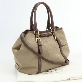 【中古良品】プラダ(PRADA) ロゴジャガード ハンドバッグ ジャガード ブランド BN 1841 UCW F0B16 【ランク：A】 us-2 2WAY レディース