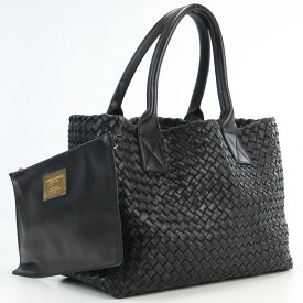 【中古良品】ボッテガヴェネタ(BOTTEGA VENETA) イントレチャート トートバッグ レザー ブランド 141498 V9131 1000 【ランク：A】 us-2 メンズ レディース SS2406