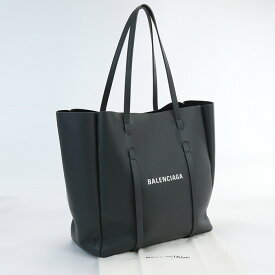 【中古良品】バレンシアガ(BALENCIAGA) エブリデイトート S レザー 475199 グレー系　【ランク：A】 us-2 メンズ レディース