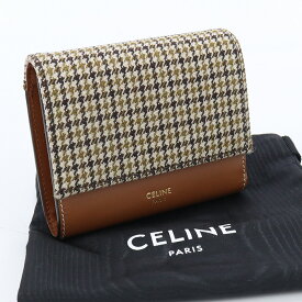 【中古良品】セリーヌ(CELINE) ツイード スモールウォレット ブランド 三つ折り財布 【ランク：A】 us-2 レディース