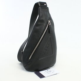 【中古良品】プラダ(PRADA) クロス ヴィッテロダイノレザーバッグ ブランド ボディバッグ 2VZ098 2BBE F0002 ブラック【ランク：A】 us-2 メンズ