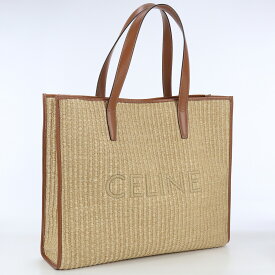 【4/27 9：59迄！ポイント10倍】【中古美品】セリーヌ(CELINE) エンブロイダリー ラージ カバ ラフィア トートバッグ 11452 2EZO 02NT 【ランク：S】 us-1 レディース