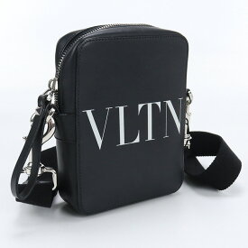 【中古良品】ヴァレンティノ(VALENTINO) VTLN レザースモール ショルダーバッグ カーフ 5Y2B0943 WJW 0NI ブラック系　【ランク：A】 us-2 メンズ