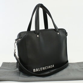 【中古良品】バレンシアガ(BALENCIAGA) トライアングル スクエアS カーフ 513999 1000 ブラック系　【ランク：A】 us-2 2WAY ハンドバッグ レディース SS2406