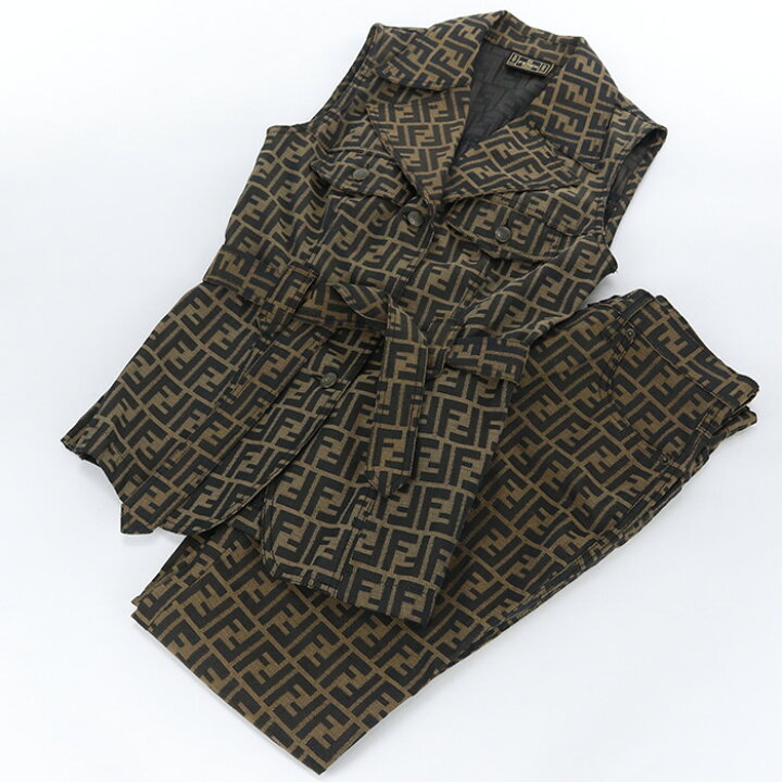 楽天市場】【中古良品】フェンディ(FENDI) ズッカ セットアップ #42 