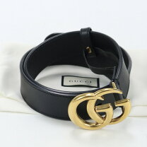 新品未使用】GUCCI グッチ ダブルG スリムベルト 黒 レザー｜Yahoo  