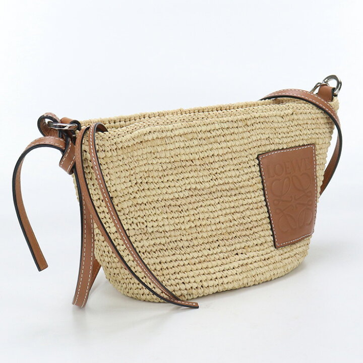 楽天市場】【中古良品】ロエベ(LOEWE) スリット ポシェット ラフィア  