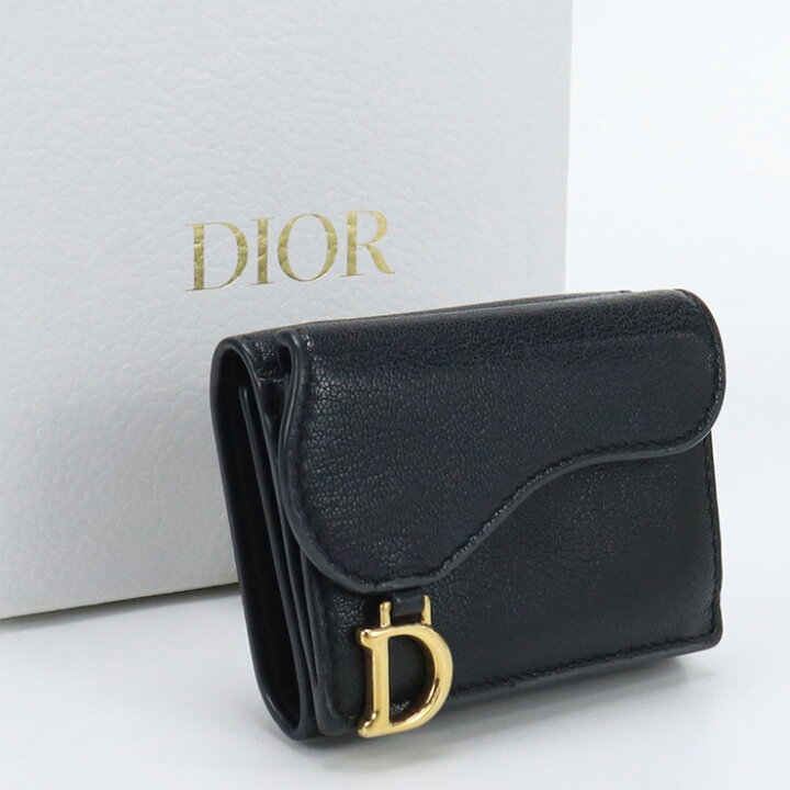 楽天市場】【中古良品】ディオール(Christian Dior) サドル 三つ折り 