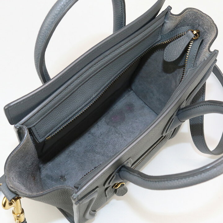 楽天市場】【中古】セリーヌ(CELINE) ラゲージ ナノ カーフ トート  