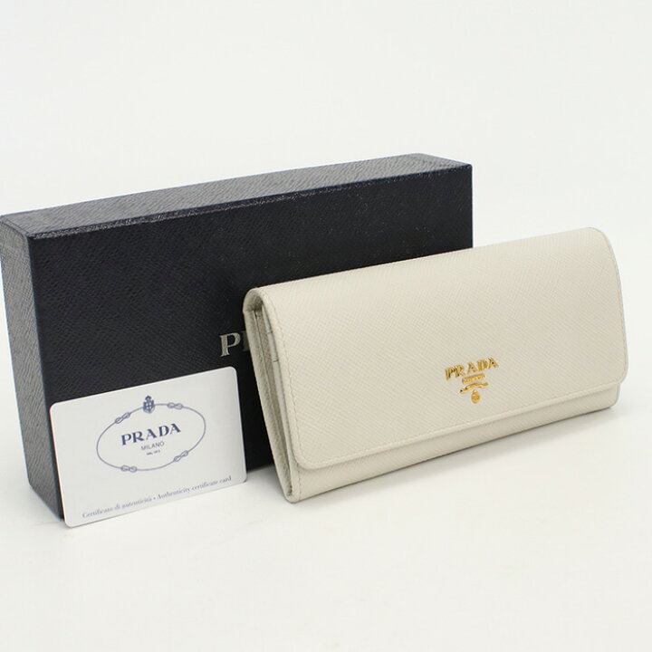 楽天市場】【中古良品】プラダ(PRADA) サフィアーノレザー 長財布 