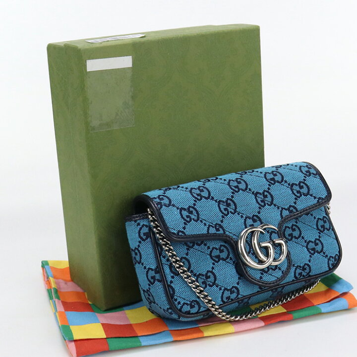 楽天市場】【中古・未使用】グッチ(GUCCI) GGマーモント キルティング 