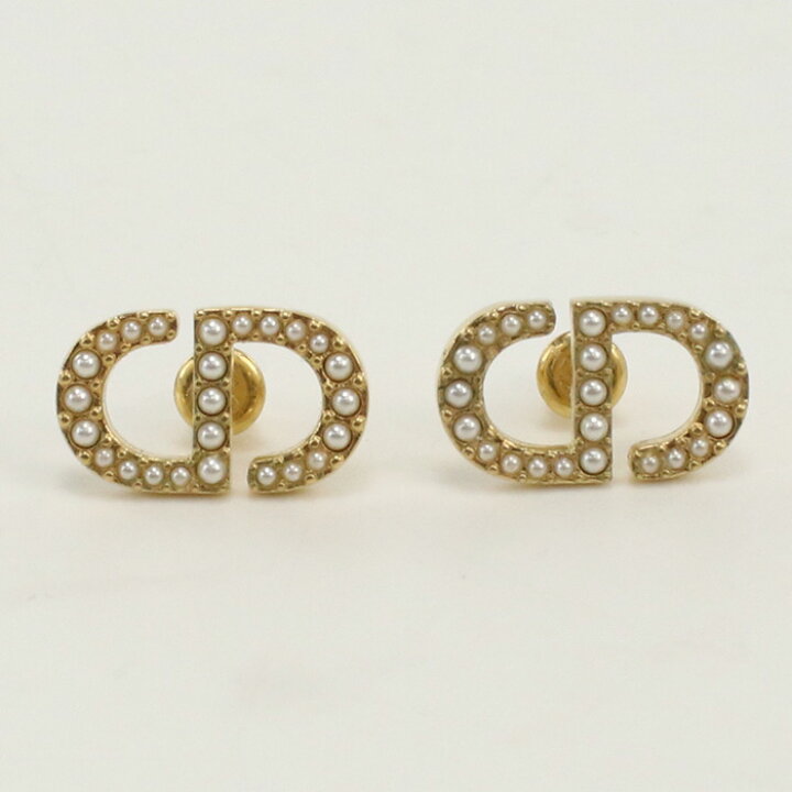 楽天市場】【中古良品】ディオール(Christian Dior) プチ CD スタッド  