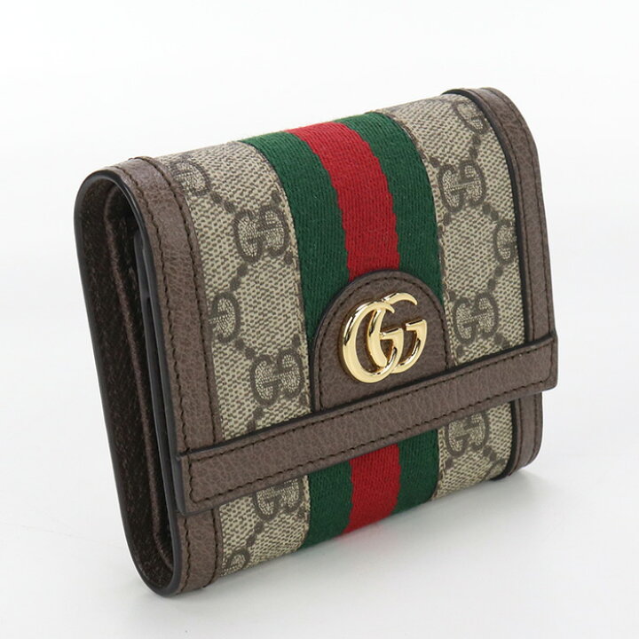 楽天市場】【中古良品】グッチ(GUCCI) オフィディア 三つ折り  