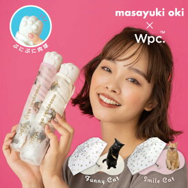 【ポイント10倍】ダブリューピーシー Wpc. 折りたたみ雨傘 ビニール傘 50cm 沖昌之さん×Wpc. プラスティックアンブレにゃん ミニ PT-OM-002 PT-OM004-002　PK ピンク