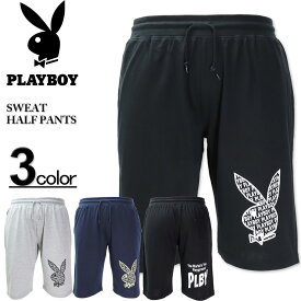 大きいサイズ メンズ PLAYBOY(プレイボーイ) プリント ハーフパンツ 3L 4L【セール品のため返品交換不可】