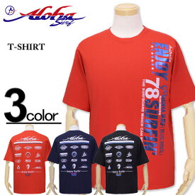 大きいサイズ メンズ ALOHA SURF(アロハサーフ) 箔プリント 半袖Tシャツ 3L 4L 5L【セール品のため返品交換不可】