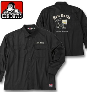 �傫���T�C�Y �����Y BEN DAVIS �h�J �c�C�� ���[�N�V���c �u���b�N 3L 4L 5L 6L ��������
