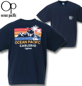 大きいサイズ メンズ OCEAN PACIFIC オーシャンパシフィック 天竺ポケット付半袖Tシャツ ネイビー 3L 4L 5L 6L 8L 送料無料