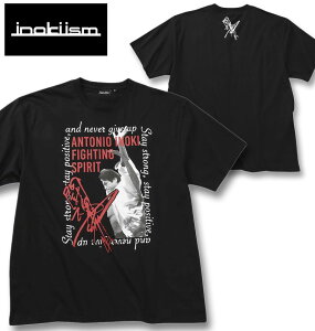 大きいサイズ メンズ INOKI ISM アントニオ猪木 天竺 半袖 Tシャツ ブラック 3L 4L 5L 6L 8L 送料無料