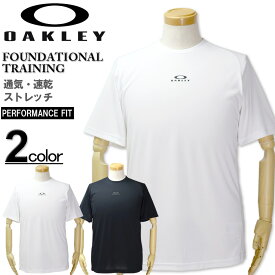 【全品10%OFFクーポン】大きいサイズ メンズ OAKLEY(オークリー) トレーニング半袖Tシャツ FOUNDATIONAL/XL XXL 送料無料