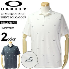 大きいサイズ メンズ OAKLEY オークリー ゴルフ 半袖ポロシャツ 小柄プリント XL XXL 送料無料