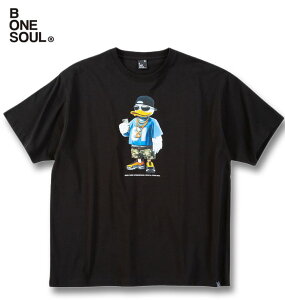 �傫���T�C�Y �����Y b-one-soul DUCK DUDE �X�g���[�g�X�^�C�� ���� T�V���c �u���b�N 3L 4L 5L 6L ��������