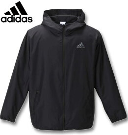 大きいサイズ メンズ adidas アディダス ウーブンフードジャケット ブラック 3XO/2L 4XO/3L 5XO/4L 6XO/5L 7XO/6L 8XO/7L 送料無料