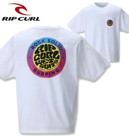 大きいサイズ メンズ RIP CURL(リップカール) ROCK SOLID半袖Tシャツ ホワイト 3L 4L 5L 6L 送料無料