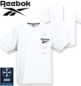 大きいサイズ メンズ Reebok 4ベクターグラフィック 半袖 Tシャツ ホワイト 3L 4L 5L 6L 8L 送料無料