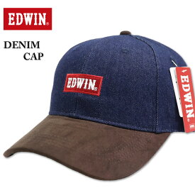 大きいサイズ メンズ EDWIN エドウィン デニムキャップ ネイビー 3L相当/60～63cm【セール品のため返品交換不可】