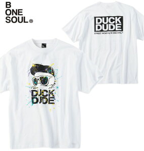 �傫���T�C�Y �����Y b-one-soul DUCK DUDE �X�v���b�V�����S ���� T�V���c �z���C�g 3L 4L 5L 6L ��������