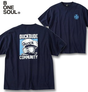 �傫���T�C�Y �����Y b-one-soul DUCK DUDE �V���o�[�v�����g ���� T�V���c �_�[�N�l�C�r�[ 3L 4L 5L 6L ��������