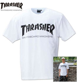 大きいサイズ メンズ THRASHER スラッシャー 半袖Tシャツ ホワイト 3L 4L 5L 6L 8L 送料無料