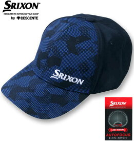 大きいサイズ メンズ SRIXON スリクソン グラスイメージドットプリントキャップ ブルー×ネイビー 4L/62～66cm 送料無料