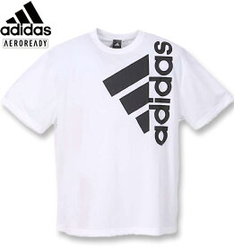 大きいサイズ メンズ adidas(アディダス) BOS半袖Tシャツ ホワイト 3XO/2L 4XO/3L 5XO/4L 6XO/5L 7XO/6L 8XO/7L 送料無料