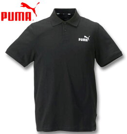 大きいサイズ メンズ PUMA プーマ アクティブロゴピケ半袖ポロシャツ プーマブラック 2XL 3XL 4XL 送料無料