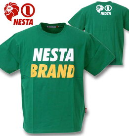 大きいサイズ メンズ NESTA BRAND ネスタブランド 天竺半袖Tシャツ グリーン 3L 4L 5L 6L 8L 送料無料