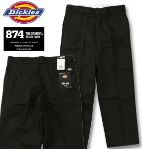 �傫���T�C�Y �����Y DICKIES Original 874 ���[�N�p���c (L30) �u���b�N 38 40 42 44 46 48 50 52 54 56 ��������
