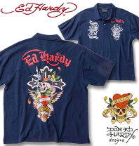 楽天市場】Ed Hardy（カラーネイビー）（ポロシャツ｜トップス 