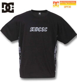 大きいサイズ メンズ DCSHOES ディーシーシューズ 23 ST DRYFAST DCSC半袖Tシャツ ブラック 3L 4L 5L 6L 送料無料