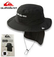 大きいサイズ メンズ Quiksilver クイックシルバー WR UV WATER BEACH ハット ネックシールド付き ブラッ…