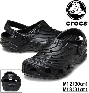 �傫���T�C�Y �����Y CROCS �N���b�N�X �T���_�� (CLASSIC EROSION CLOG) �u���b�N M12/30cm M13/31cm ��������
