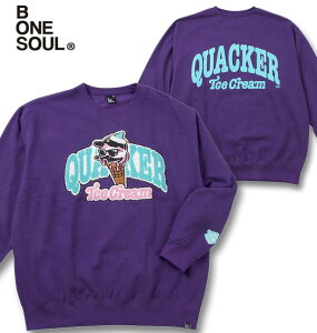 �傫���T�C�Y �����Y b-one-soul DUCK DUDE �A�C�X�N���[�� �N���[�l�b�N �X�E�F�b�g �p�[�v�� 3L 4L 5L 6L ��������