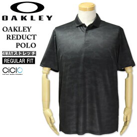 大きいサイズ メンズ OAKLEY(オークリー) ゴルフ ジオメトリック柄 半袖ポロシャツ REDUCT POLO/XL XXL 送料無料